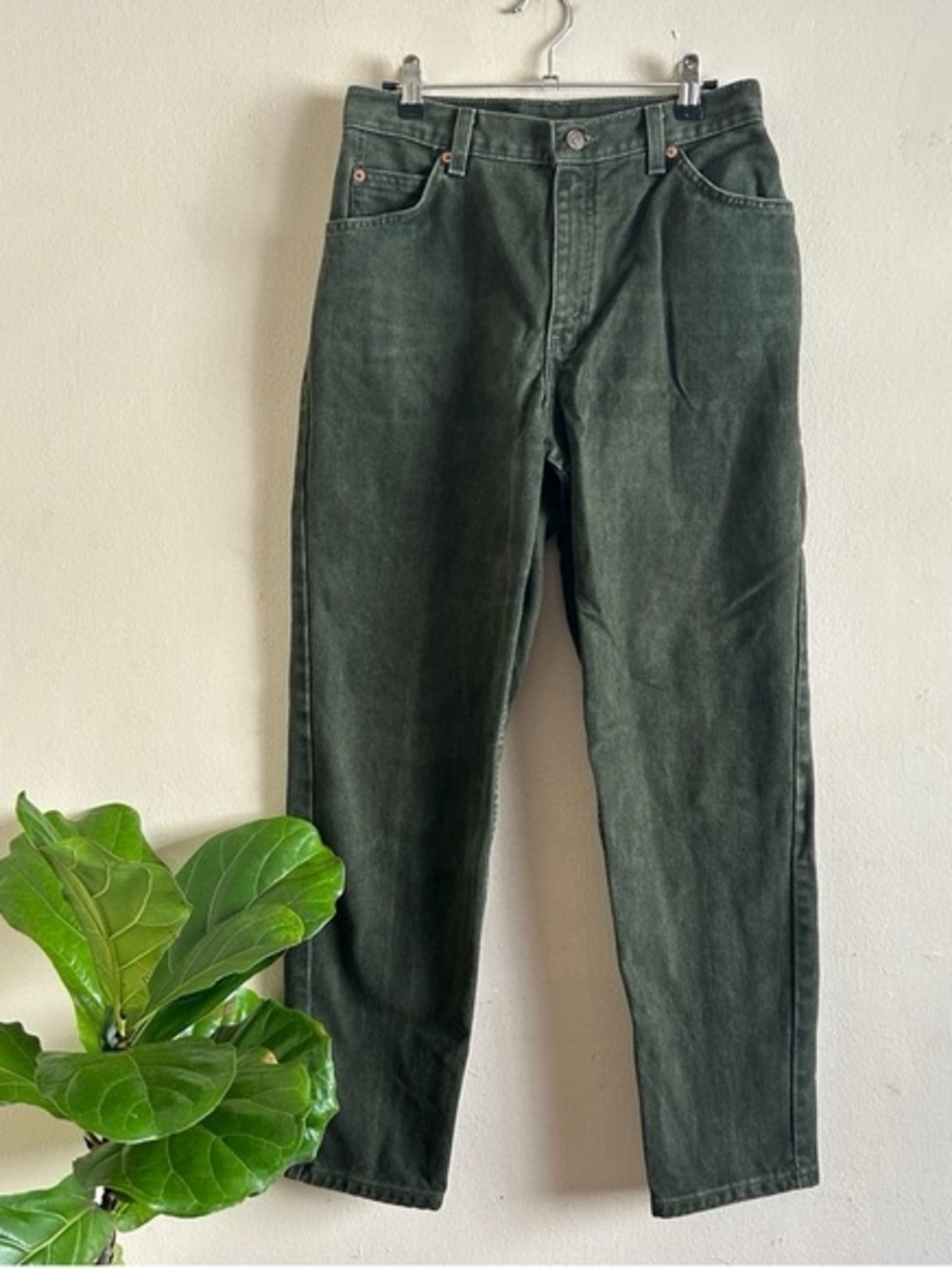 American Eagle Outfitters Dark Green Straight Leg Corduroy Jeans